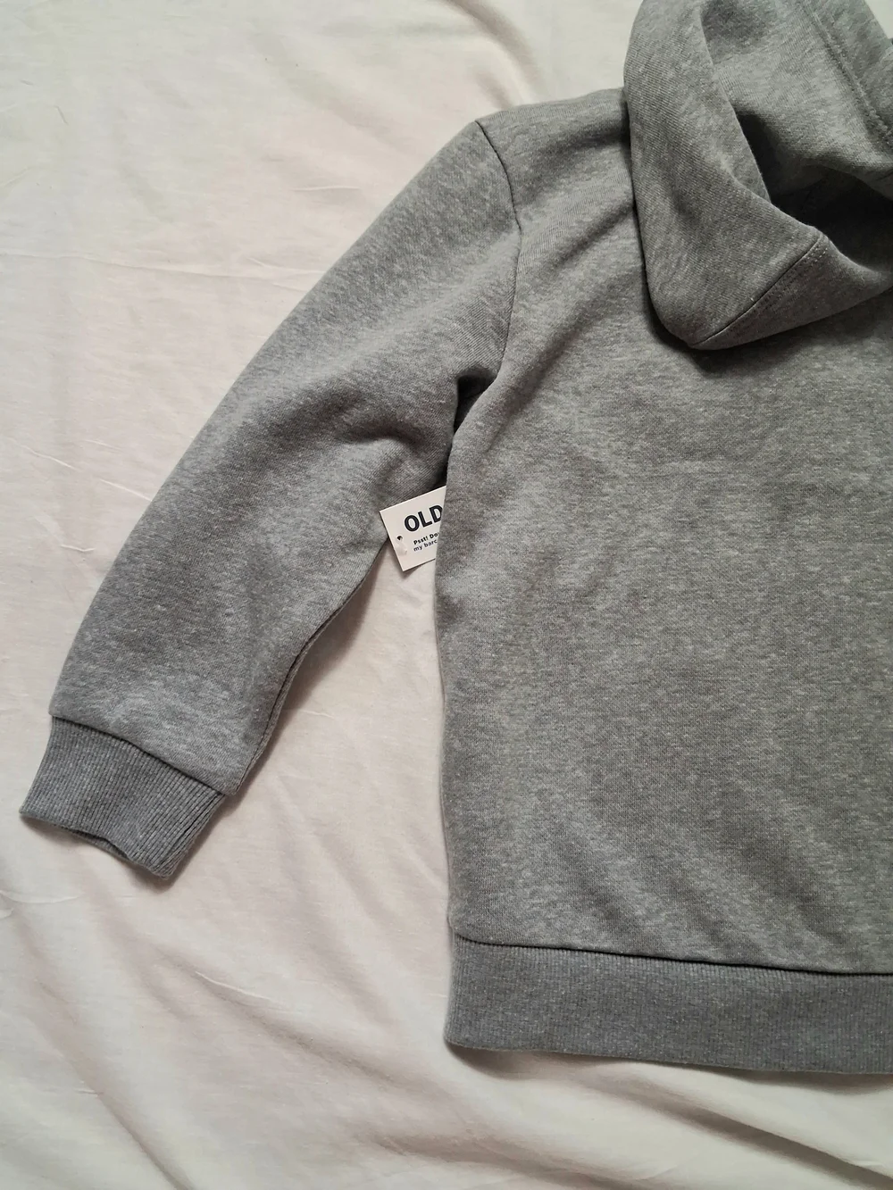 Old Navy Toddler Hooded Sweat Jacket Size 4T Gray Full Front Zip Long Sleeve NEW
